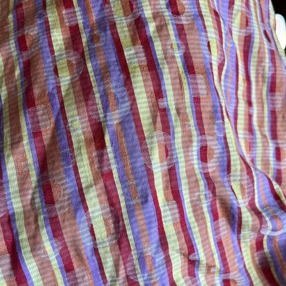 Bugatchi Uomo colorful 100% cotton button front striped shirt, size L - Picture 5 of 6